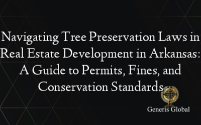 Navigating Tree Preservation Laws in Real Estate Development in Arkansas: A Guide to Permits, Fines, and Conservation Standards