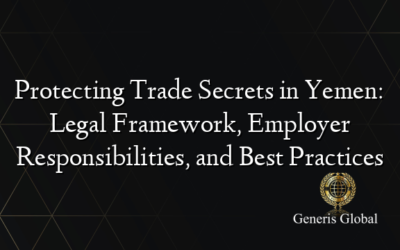 Protecting Trade Secrets in Yemen: Legal Framework, Employer Responsibilities, and Best Practices