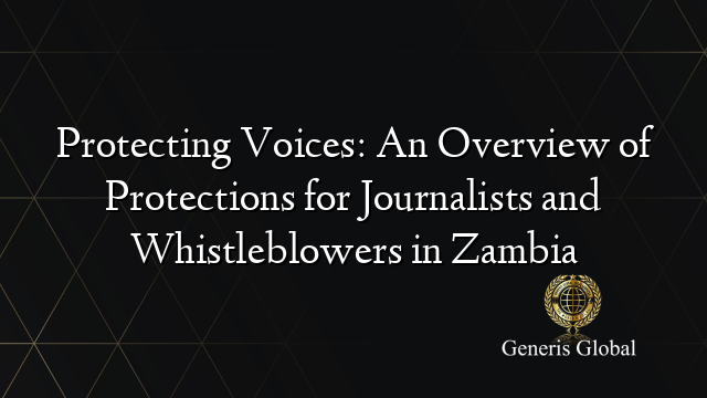 Protecting Voices: An Overview of Protections for Journalists and ...