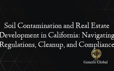 Soil Contamination and Real Estate Development in California: Navigating Regulations, Cleanup, and Compliance