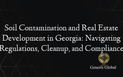 Soil Contamination and Real Estate Development in Georgia: Navigating Regulations, Cleanup, and Compliance