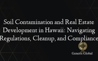 Soil Contamination and Real Estate Development in Hawaii: Navigating Regulations, Cleanup, and Compliance