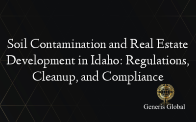 Soil Contamination and Real Estate Development in Idaho: Regulations, Cleanup, and Compliance