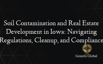 Soil Contamination and Real Estate Development in Iowa: Navigating Regulations, Cleanup, and Compliance