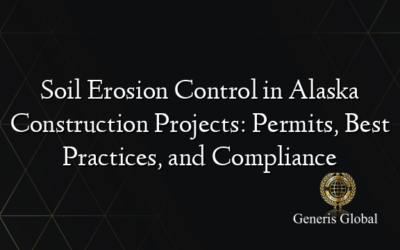 Soil Erosion Control in Alaska Construction Projects: Permits, Best Practices, and Compliance