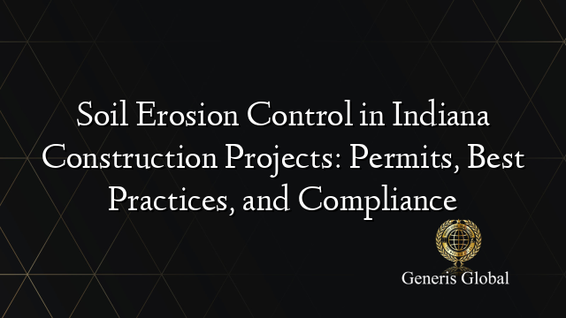 Soil Erosion Control in Indiana Construction Projects: Permits, Best Practices, and Compliance