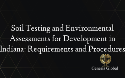 Soil Testing and Environmental Assessments for Development in Indiana: Requirements and Procedures
