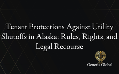 Tenant Protections Against Utility Shutoffs in Alaska: Rules, Rights, and Legal Recourse