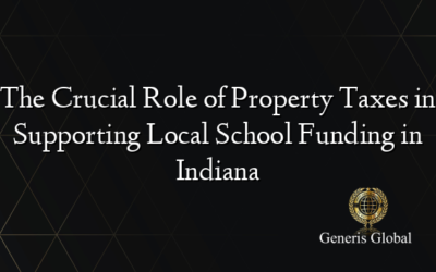 The Crucial Role of Property Taxes in Supporting Local School Funding in Indiana
