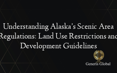 Understanding Alaska’s Scenic Area Regulations: Land Use Restrictions and Development Guidelines