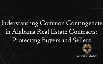 Understanding Common Contingencies in Alabama Real Estate Contracts: Protecting Buyers and Sellers