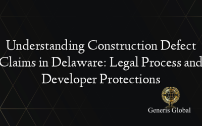 Understanding Construction Defect Claims in Delaware: Legal Process and Developer Protections