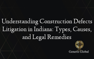 Understanding Construction Defects Litigation in Indiana: Types, Causes, and Legal Remedies