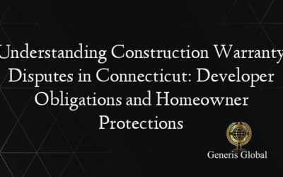 Understanding Construction Warranty Disputes in Connecticut: Developer Obligations and Homeowner Protections