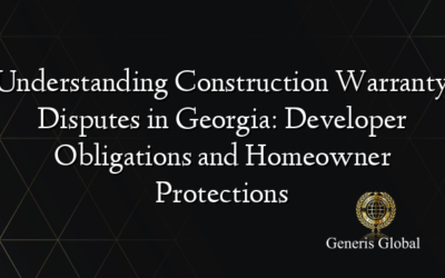 Understanding Construction Warranty Disputes in Georgia: Developer Obligations and Homeowner Protections