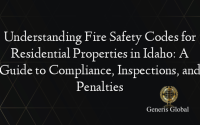 Understanding Fire Safety Codes for Residential Properties in Idaho: A Guide to Compliance, Inspections, and Penalties