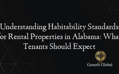 Understanding Habitability Standards for Rental Properties in Alabama: What Tenants Should Expect