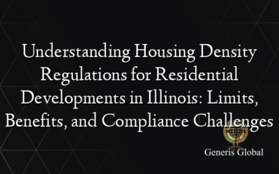 Understanding Housing Density Regulations for Residential Developments in Illinois: Limits, Benefits, and Compliance Challenges