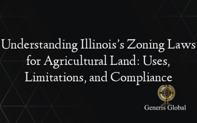 Understanding Illinois’s Zoning Laws for Agricultural Land: Uses, Limitations, and Compliance