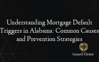 Understanding Mortgage Default Triggers in Alabama: Common Causes and Prevention Strategies