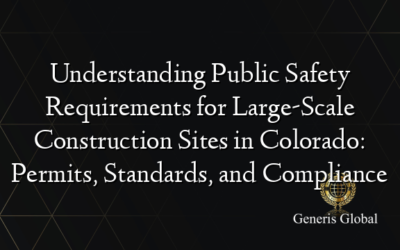 Understanding Public Safety Requirements for Large-Scale Construction Sites in Colorado: Permits, Standards, and Compliance