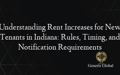 Understanding Rent Increases for New Tenants in Indiana: Rules, Timing, and Notification Requirements