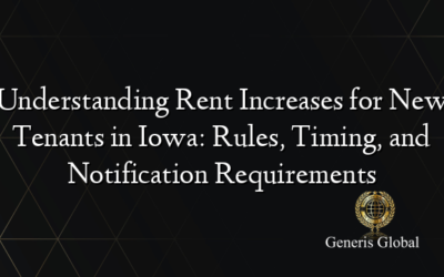 Understanding Rent Increases for New Tenants in Iowa: Rules, Timing, and Notification Requirements