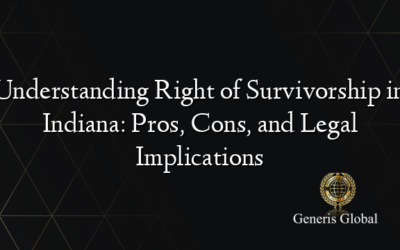 Understanding Right of Survivorship in Indiana: Pros, Cons, and Legal Implications