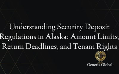 Understanding Security Deposit Regulations in Alaska: Amount Limits, Return Deadlines, and Tenant Rights