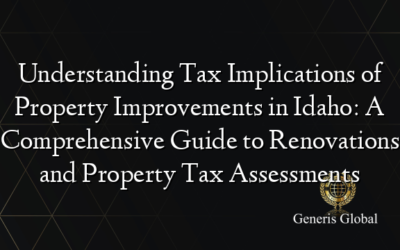 Understanding Tax Implications of Property Improvements in Idaho: A Comprehensive Guide to Renovations and Property Tax Assessments