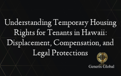 Understanding Temporary Housing Rights for Tenants in Hawaii: Displacement, Compensation, and Legal Protections