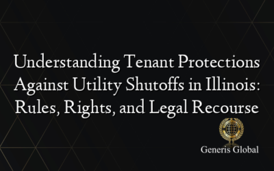 Understanding Tenant Protections Against Utility Shutoffs in Illinois: Rules, Rights, and Legal Recourse