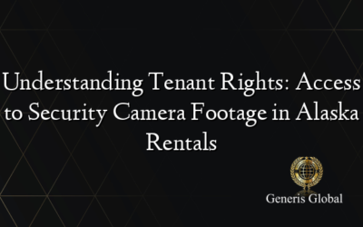 Understanding Tenant Rights: Access to Security Camera Footage in Alaska Rentals