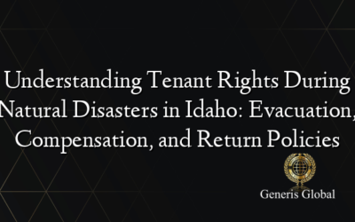 Understanding Tenant Rights During Natural Disasters in Idaho: Evacuation, Compensation, and Return Policies