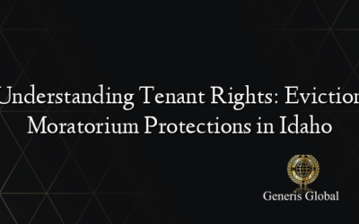 Understanding Tenant Rights: Eviction Moratorium Protections in Idaho