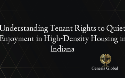 Understanding Tenant Rights to Quiet Enjoyment in High-Density Housing in Indiana