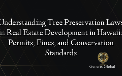 Understanding Tree Preservation Laws in Real Estate Development in Hawaii: Permits, Fines, and Conservation Standards