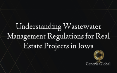 Understanding Wastewater Management Regulations for Real Estate Projects in Iowa