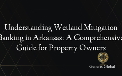 Understanding Wetland Mitigation Banking in Arkansas: A Comprehensive Guide for Property Owners