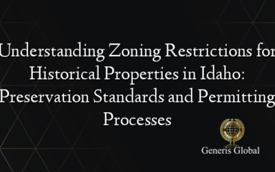 Understanding Zoning Restrictions for Historical Properties in Idaho: Preservation Standards and Permitting Processes