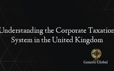 Understanding the Corporate Taxation System in the United Kingdom