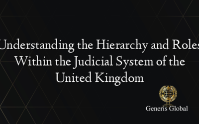 Understanding the Hierarchy and Roles Within the Judicial System of the United Kingdom