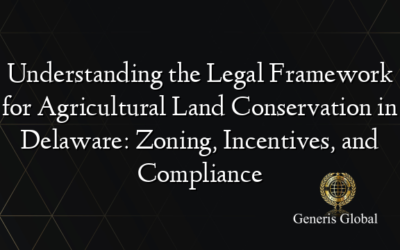 Understanding the Legal Framework for Agricultural Land Conservation in Delaware: Zoning, Incentives, and Compliance
