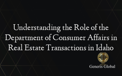 Understanding the Role of the Department of Consumer Affairs in Real Estate Transactions in Idaho