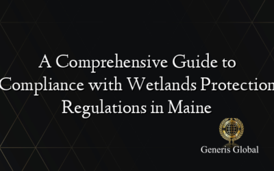 A Comprehensive Guide to Compliance with Wetlands Protection Regulations in Maine