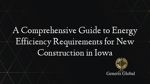 A Comprehensive Guide to Energy Efficiency Requirements for New Construction in Iowa