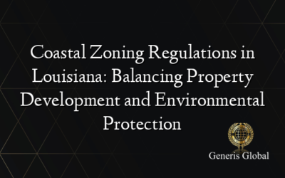 Coastal Zoning Regulations in Louisiana: Balancing Property Development and Environmental Protection