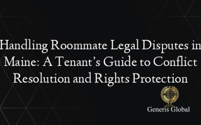 Handling Roommate Legal Disputes in Maine: A Tenant’s Guide to Conflict Resolution and Rights Protection
