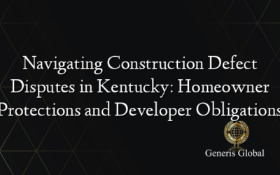 Navigating Construction Defect Disputes in Kentucky: Homeowner Protections and Developer Obligations