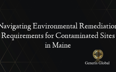 Navigating Environmental Remediation Requirements for Contaminated Sites in Maine
